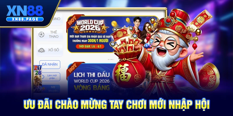 Ưu đãi chào mừng tay chơi mới nhập hội